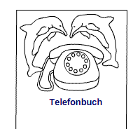 Telefonbuch Motiv Delfin