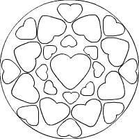 Herzchen-Mandala
