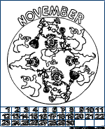 November-Kalenderblatt