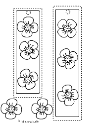 Blumen-Lesezeichen