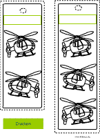 Hubschrauber Lesezeichen