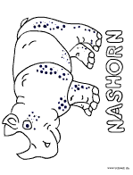 Nashorn Malvorlage