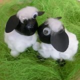 Küssende Schafe basteln