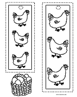 Huhn-Osterkorblesezeichen
