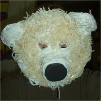 Πολική αρκούδα έτοιμη μάσκα