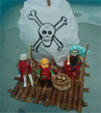 Piratenfloss basteln