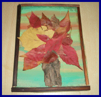 Artikelbild Herbstbaum 
                    
                    aus Rinde und Blättern