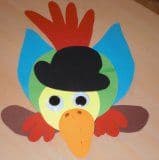 Bunte Vögel basteln
