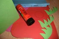 Material buntes Vogelhaus