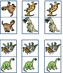 Artikelbild Dinosaurierdomino basteln und spielen
