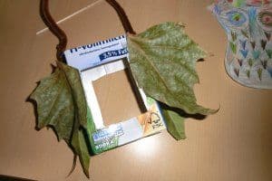 Eulenlaterne Flügel kleben