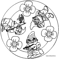 Gartenzwerg Mandala
