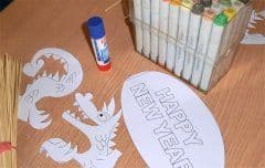 Material Glücksdrachen
