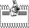 Hase mit Blumen