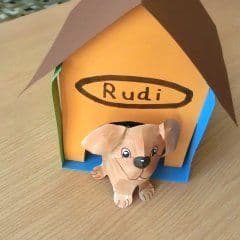  Kidsweb - Hund aus Papier basteln im kidsweb.de Bildidee 