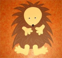 Artikelbild Igel  aus Tonkarton basteln