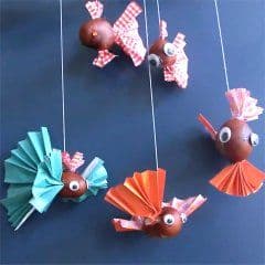 Artikelbild Kastanienfische basteln
