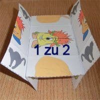 1 zu 2 Halloweenkarte
