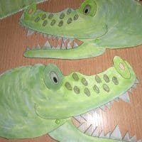 Krokomaske bemalen