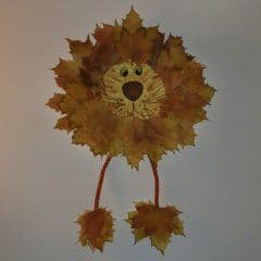 Artikelbild Laublöwe basteln
