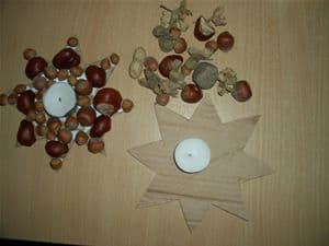 Lichterstern mit Kastnien