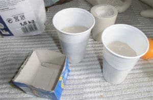 Material zum Eierbecher gießen