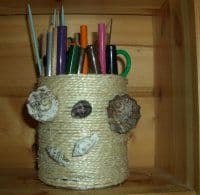 Büchse mit Muscheln