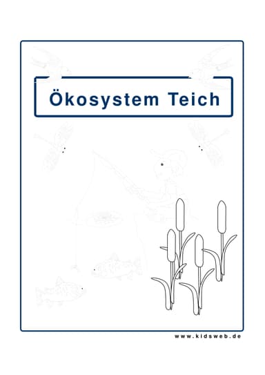 54+ Deckblatt Teich, Mit dem vorliegenden lapbook gewässer können