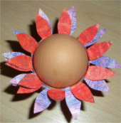 Ostereimanschette nur Blumen