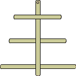 Skizze Ostereierfensterbaum