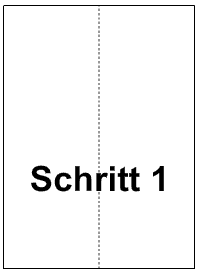 Papierflieger Schritt 1