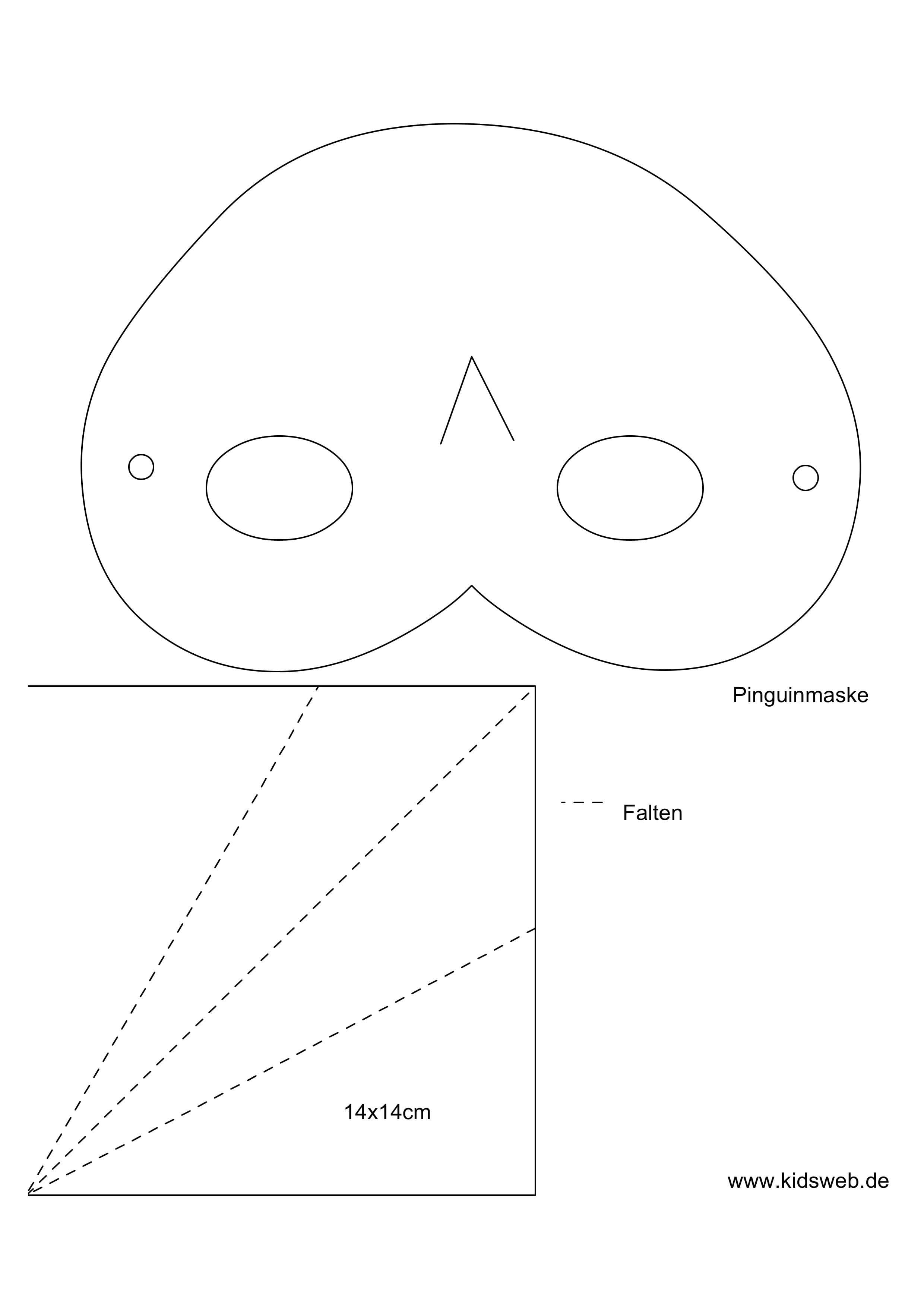 Artikelbild Pinguinmaske basteln