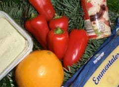 Zutaten für Weihnachtswichtel-Abendbrot
