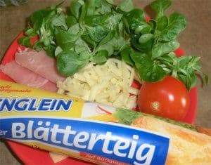 Herzhafte Blätterteigherzchen