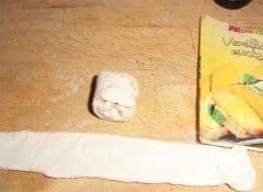 Blätterteigschweinchen Nase rollen