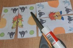 Klappkarte ausgeschnitten