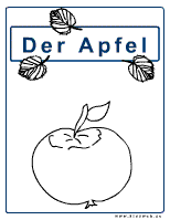 Apfeldeckblatt