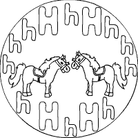 horse-mandala