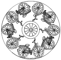 Fahrrad-Mandala