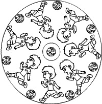 Fußball-Mandala