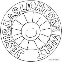 Jesus ist das Licht der Welt-Mandala