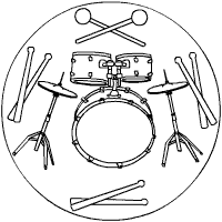 Schlagzeug-Mandala
