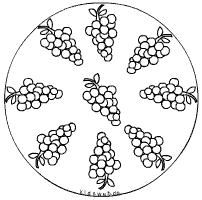 Weintrauben-Mandala
