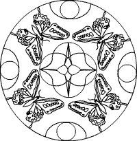 Schmetterlings-Mandala