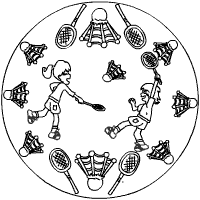 Badminton-Mandala