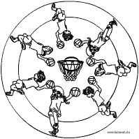 Basketball-Mandala