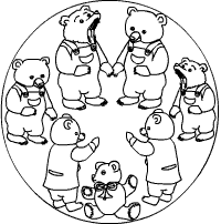 Bären-Mandala
