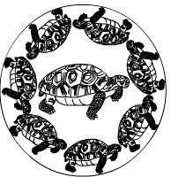 Landschildkröten-Mandala