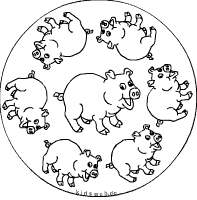 Schweine-Mandala