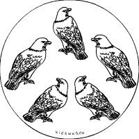 Weißkopfadler-Mandala